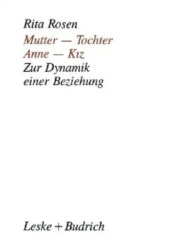 Cover of Mutter -- Tochter, Anne -- Kiz