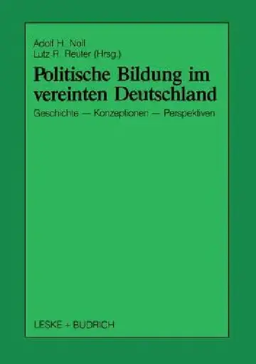 Cover of Politische Bildung Im Vereinten Deutschland