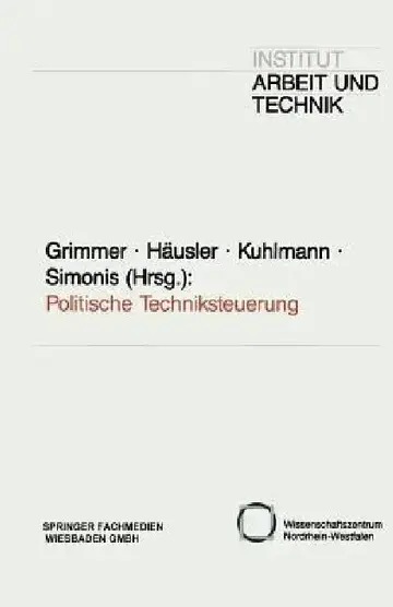 Cover of Politische Techniksteuerung