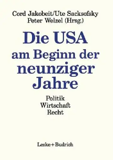 Cover of Die USA Am Beginn Der Neunziger Jahre