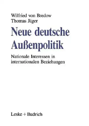 Cover of Neue Deutsche Außenpolitik