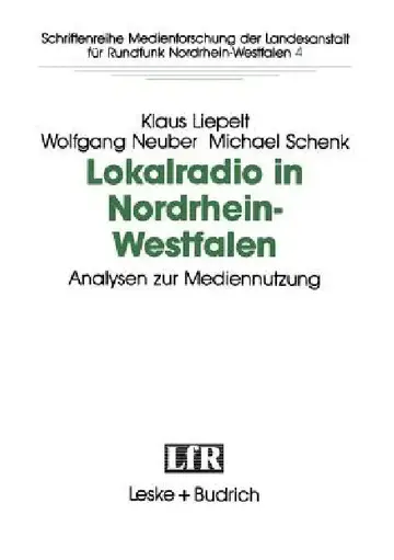 Cover of Lokalradio in Nordrhein-Westfalen -- Analysen Zur Mediennutzung
