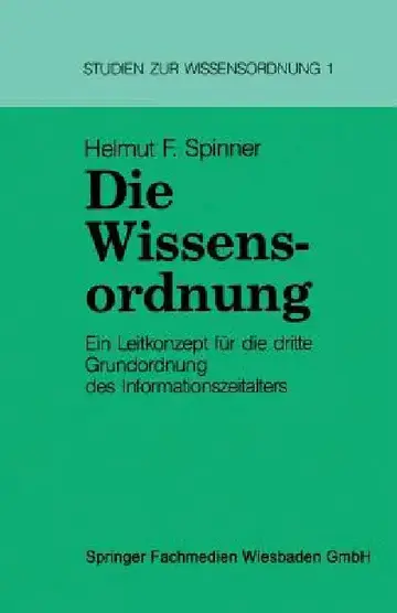 Cover of Die Wissensordnung