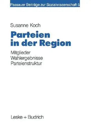 Cover of Parteien in Der Region