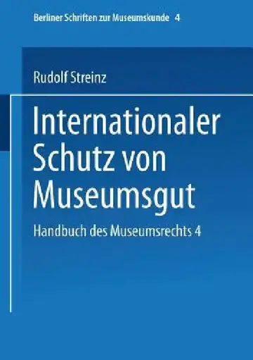 Cover of Handbuch Des Museumsrechts 4