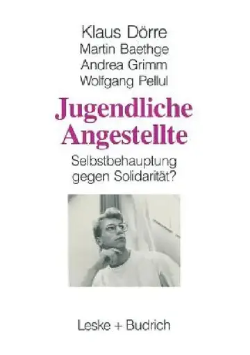 Cover of Jugendliche Angestellte