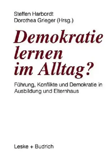 Cover of Demokratie Lernen Im Alltag?