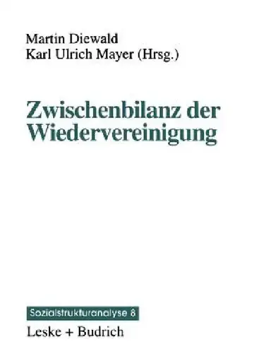 Cover of Zwischenbilanz Der Wiedervereinigung