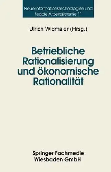 Cover of Betriebliche Rationalisierung Und Ökonomische Rationalität