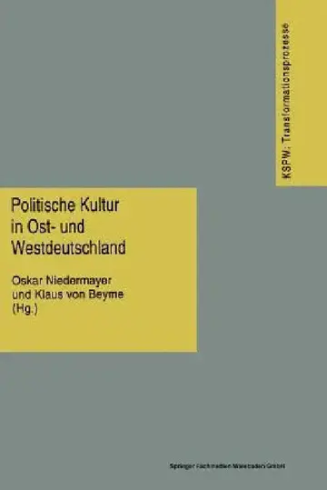 Cover of Politische Kultur in Ost- Und Westdeutschland