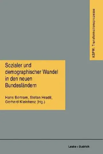 Cover of Sozialer Und Demographischer Wandel in Den Neuen Bundesländern