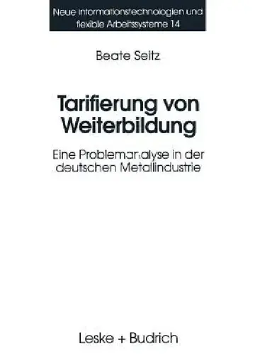 Cover of Tarifierung Von Weiterbildung