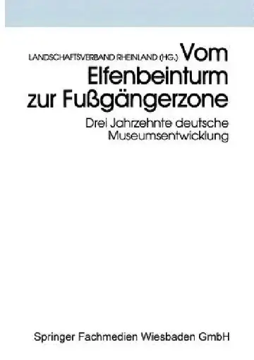 Cover of Vom Elfenbeinturm Zur Fußgängerzone