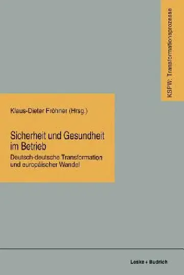 Cover of Sicherheit Und Gesundheit Im Betrieb