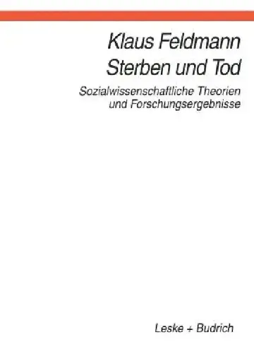 Cover of Sterben Und Tod