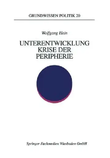 Cover of Unterentwicklung -- Krise Der Peripherie