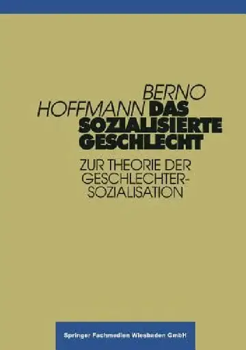 Cover of Das Sozialisierte Geschlecht