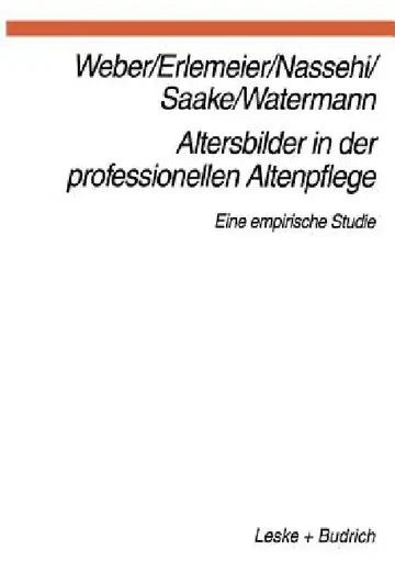 Cover of Altersbilder in Der Professionellen Altenpflege