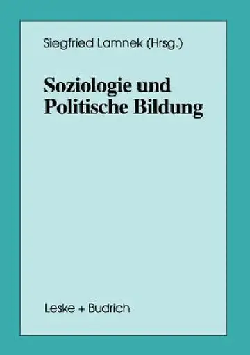 Cover of Soziologie Und Politische Bildung
