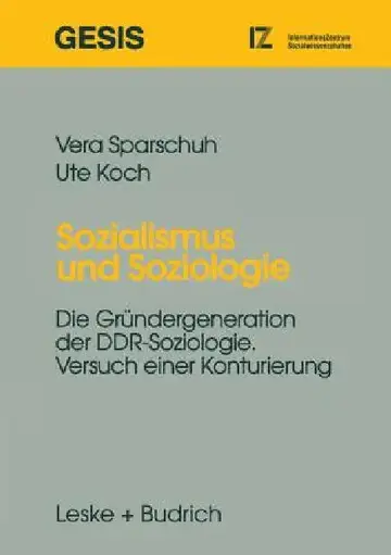 Cover of Sozialismus Und Soziologie