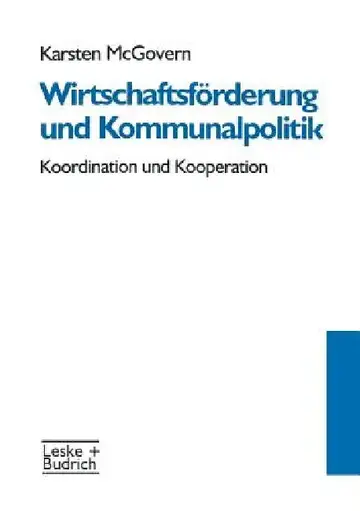 Cover of Wirtschaftsförderung Und Kommunalpolitik