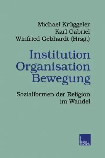 Cover of Institution Organisation Bewegung