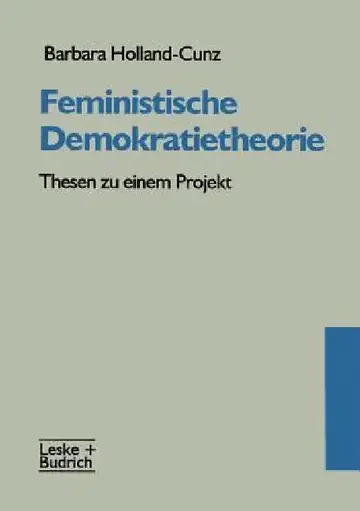 Cover of Feministische Demokratietheorie