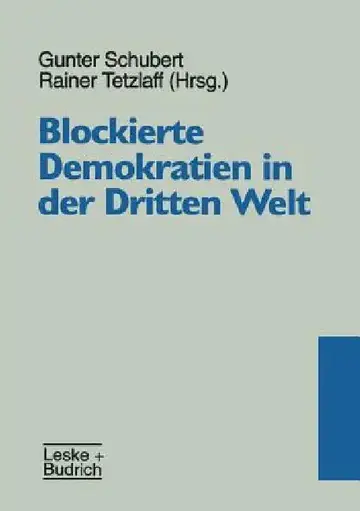 Cover of Blockierte Demokratienglish in Der Drittenglish Welt