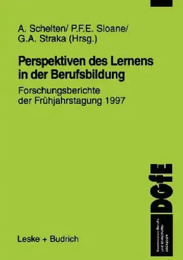 Cover of Perspektiven Des Lernens in Der Berufsbildung