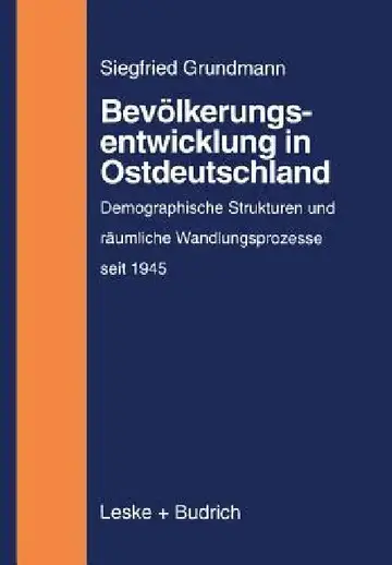 Cover of Bevölkerungsentwicklung in Ostdeutschland