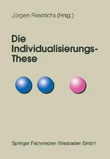 Cover of Die Individualisierungs-These