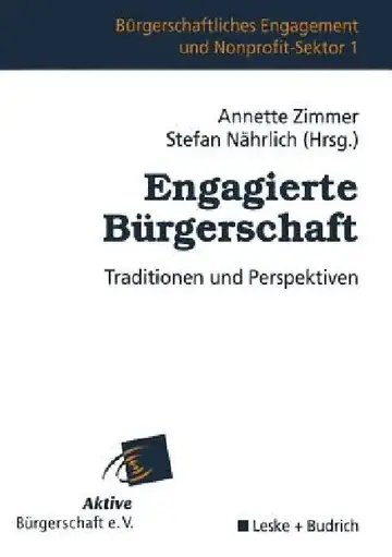 Cover of Engagierte Bürgerschaft