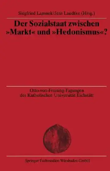 Cover of Der Sozialstaat Zwischen "Markt" Und "Hedonismus"?