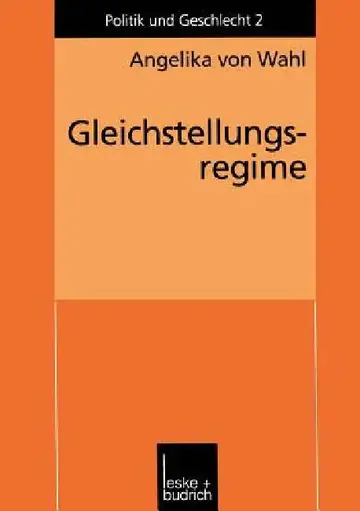 Cover of Gleichstellungsregime