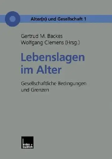 Cover of Lebenslagen Im Alter