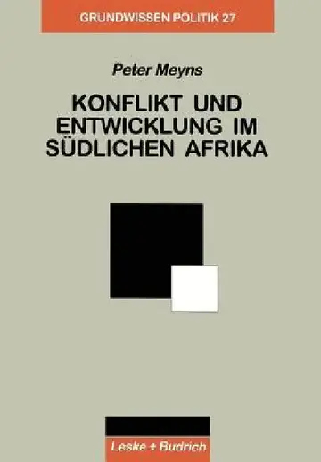 Cover of Konflikt Und Entwicklung Im Südlichen Afrika