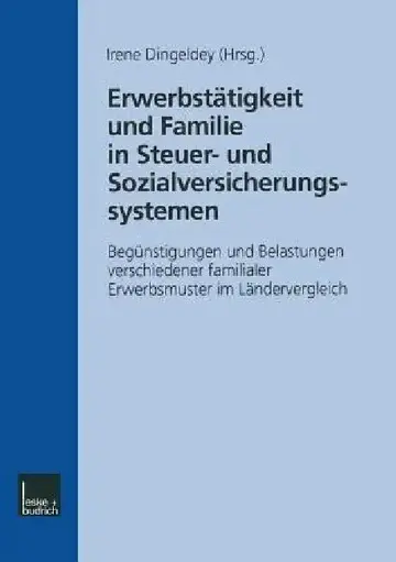 Cover of Erwerbstätigkeit Und Familie in Steuer- Und Sozialversicherungssystemen