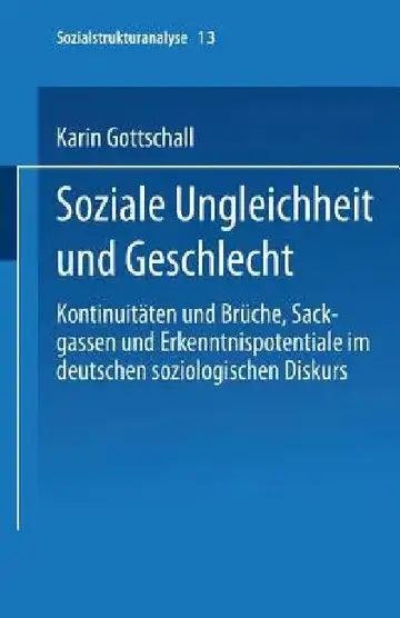 Cover of Soziale Ungleichheit Und Geschlecht