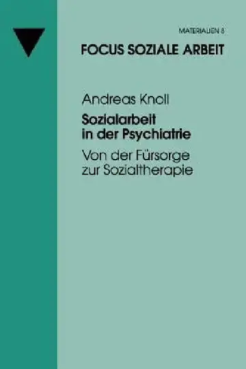 Cover of Sozialarbeit in Der Psychiatrie