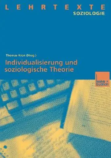Cover of Individualisierung Und Soziologische Theorie