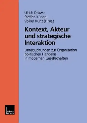 Cover of Kontext, Akteur Und Strategische Interaktion