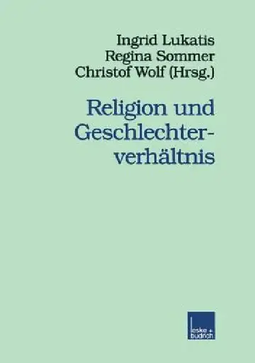 Cover of Religion Und Geschlechterverhältnis