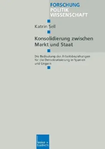 Cover of Konsolidierung Zwischen Markt Und Staat