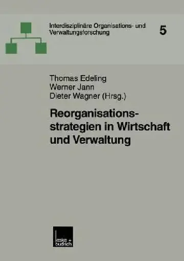 Cover of Reorganisationsstrategien in Wirtschaft Und Verwaltung
