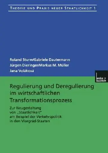Cover of Regulierung Und Deregulierung Im Wirtschaftlichen Transformationsprozess