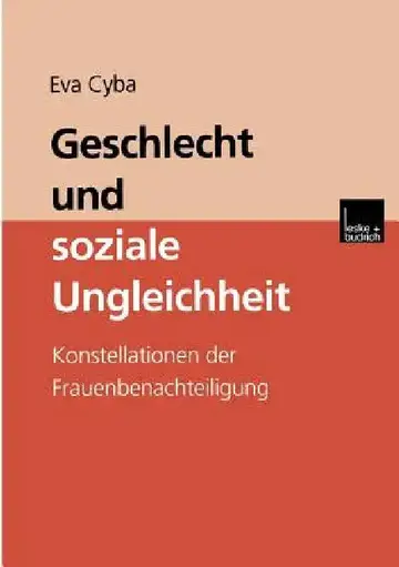Cover of Geschlecht Und Soziale Ungleichheit