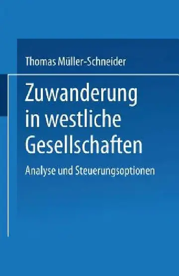Cover of Zuwanderung in Westliche Gesellschaften