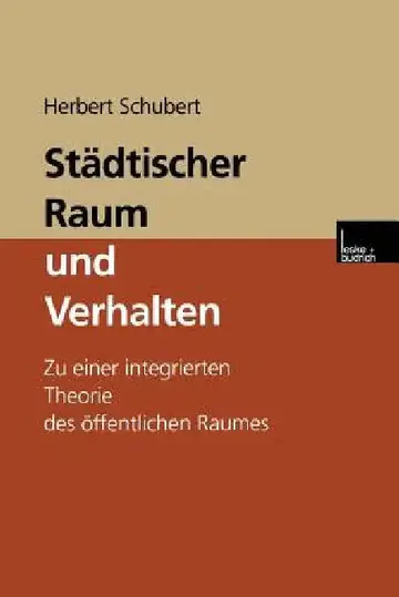 Cover of Städtischer Raum Und Verhalten