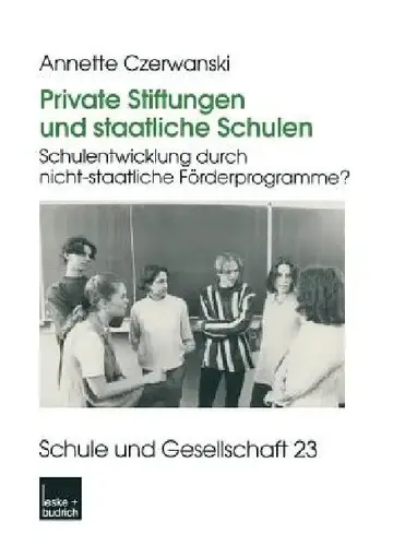 Cover of Private Stiftungen Und Staatliche Schulen