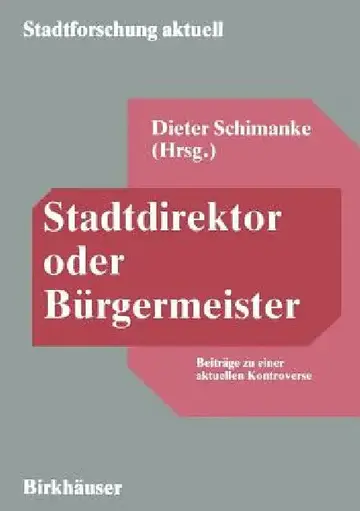 Cover of Stadtdirektor Oder Bürgermeister